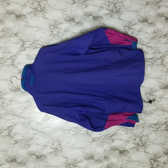 VTG 90's Patagonia Pullover Half Zipper Windbreaker Hood - Picture 7 of 8